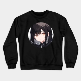 Anime style girl portrait Crewneck Sweatshirt